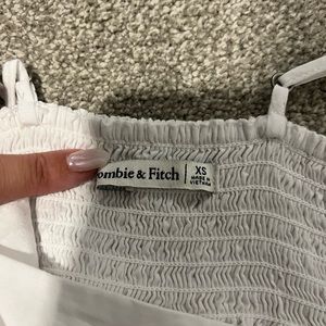 Abercrombie White Babydoll Tank